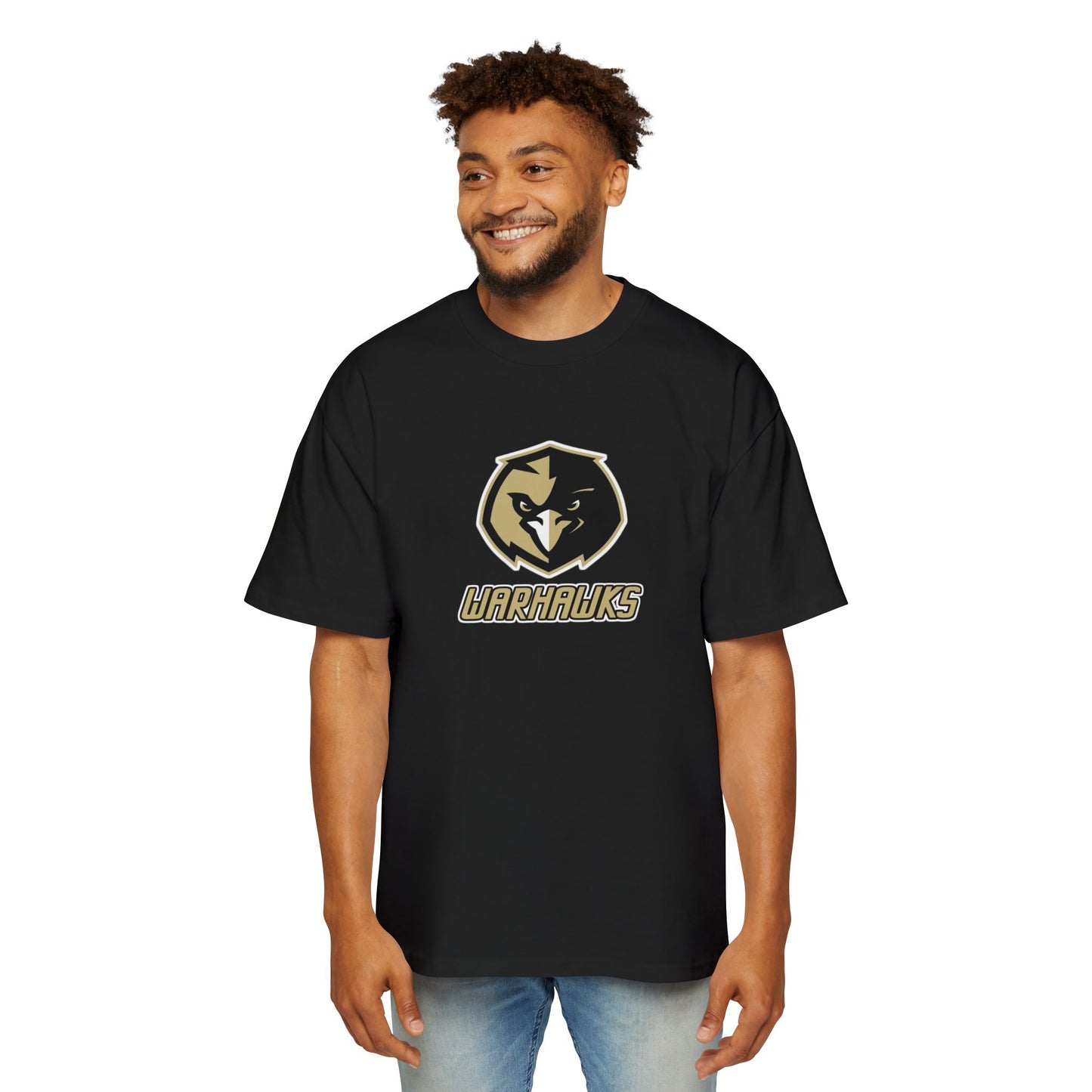 McDonough High School Warhawks Men's Heavy Oversized Tee