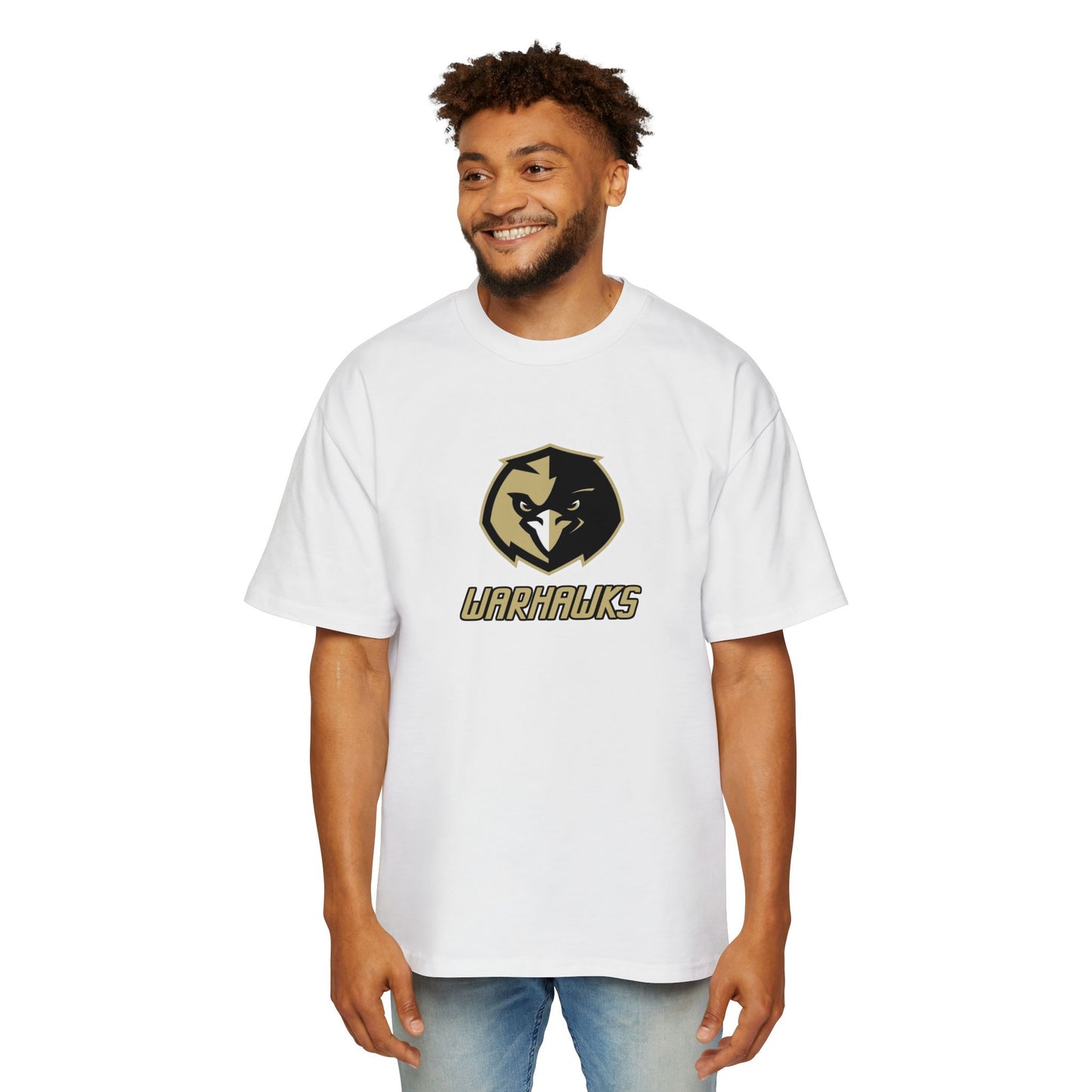 McDonough High School Warhawks Men's Heavy Oversized Tee