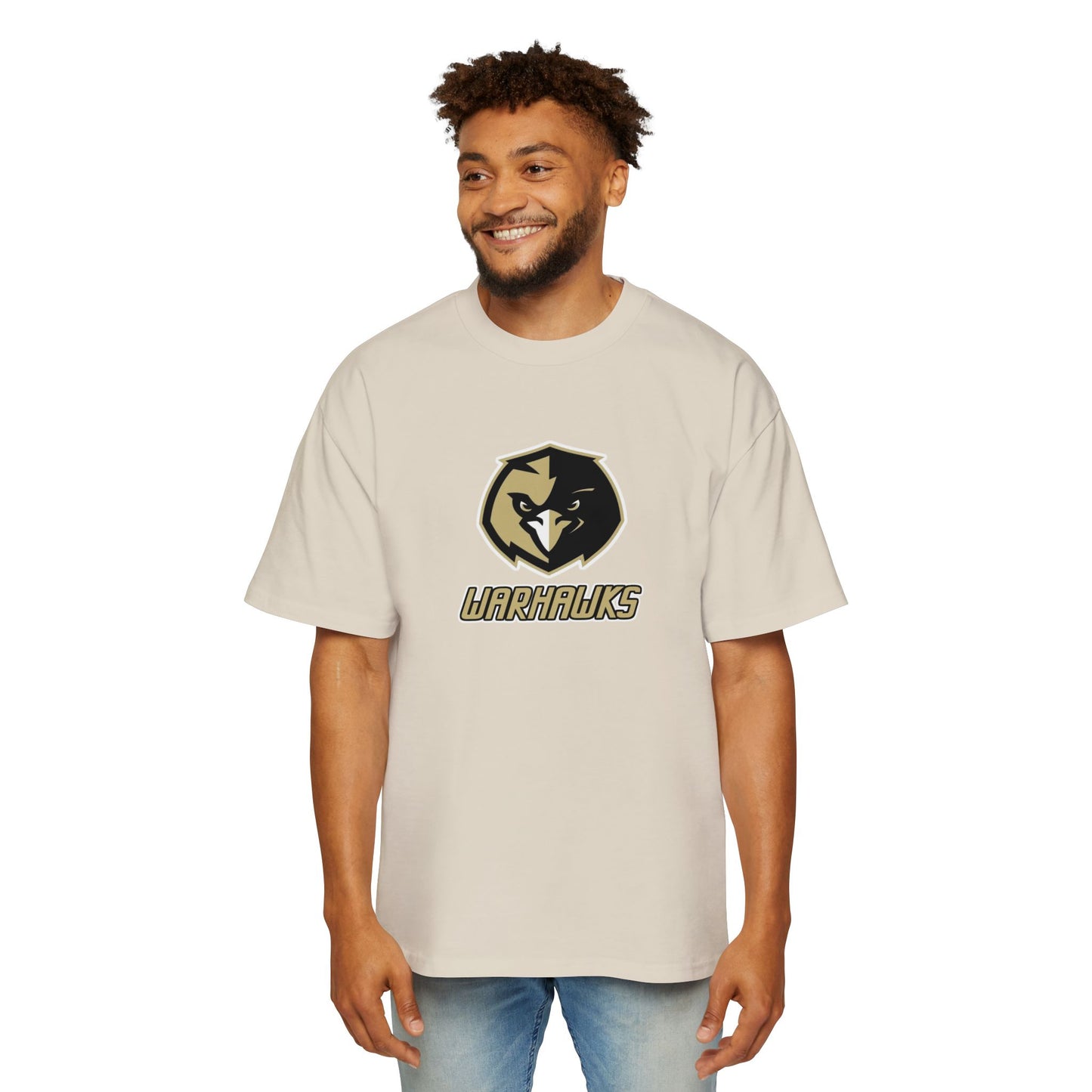 McDonough High School Warhawks Men's Heavy Oversized Tee
